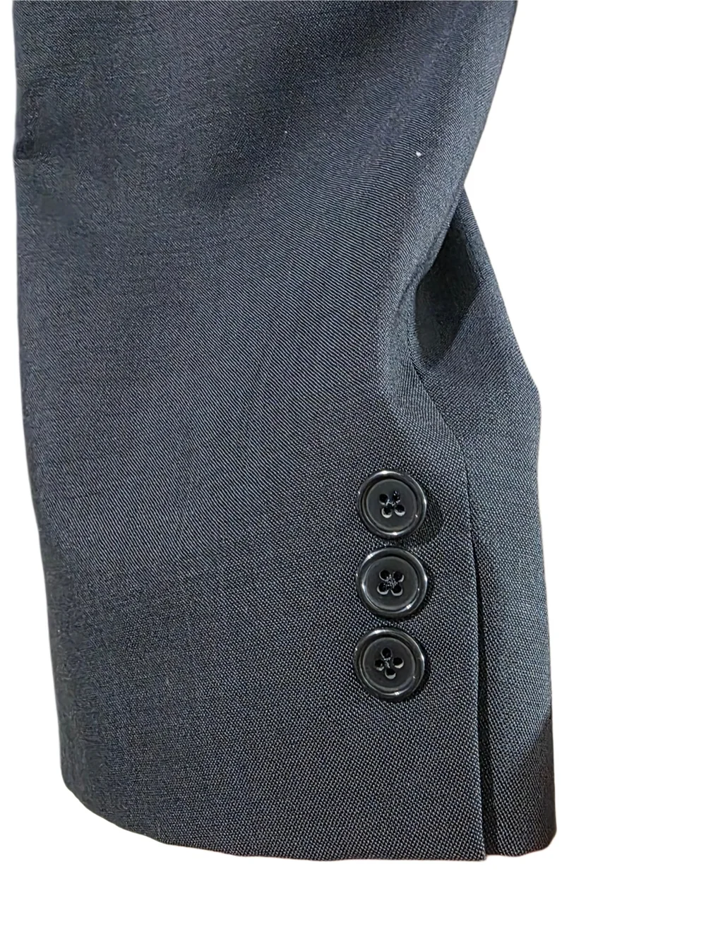 Givenchy Monsieur Vtg Mens Single Breasted Navy Blue Wool Blazer Made USA Sz 43